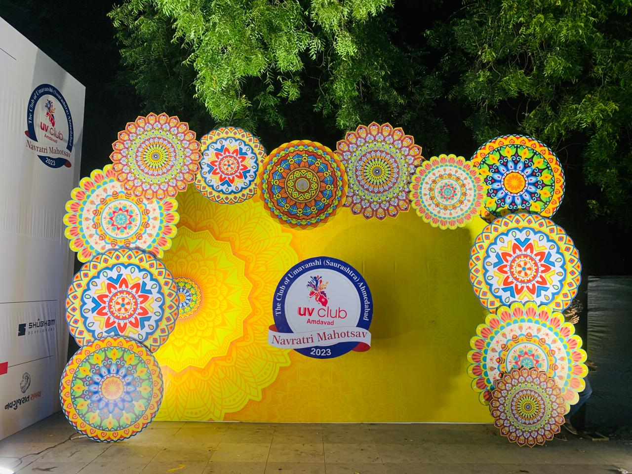 Pink and blue clouds at sunset. 